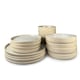 image 1 of Scandi Home 16 piece Stockholm Oatmeal Artisan Glaze Tableware Set