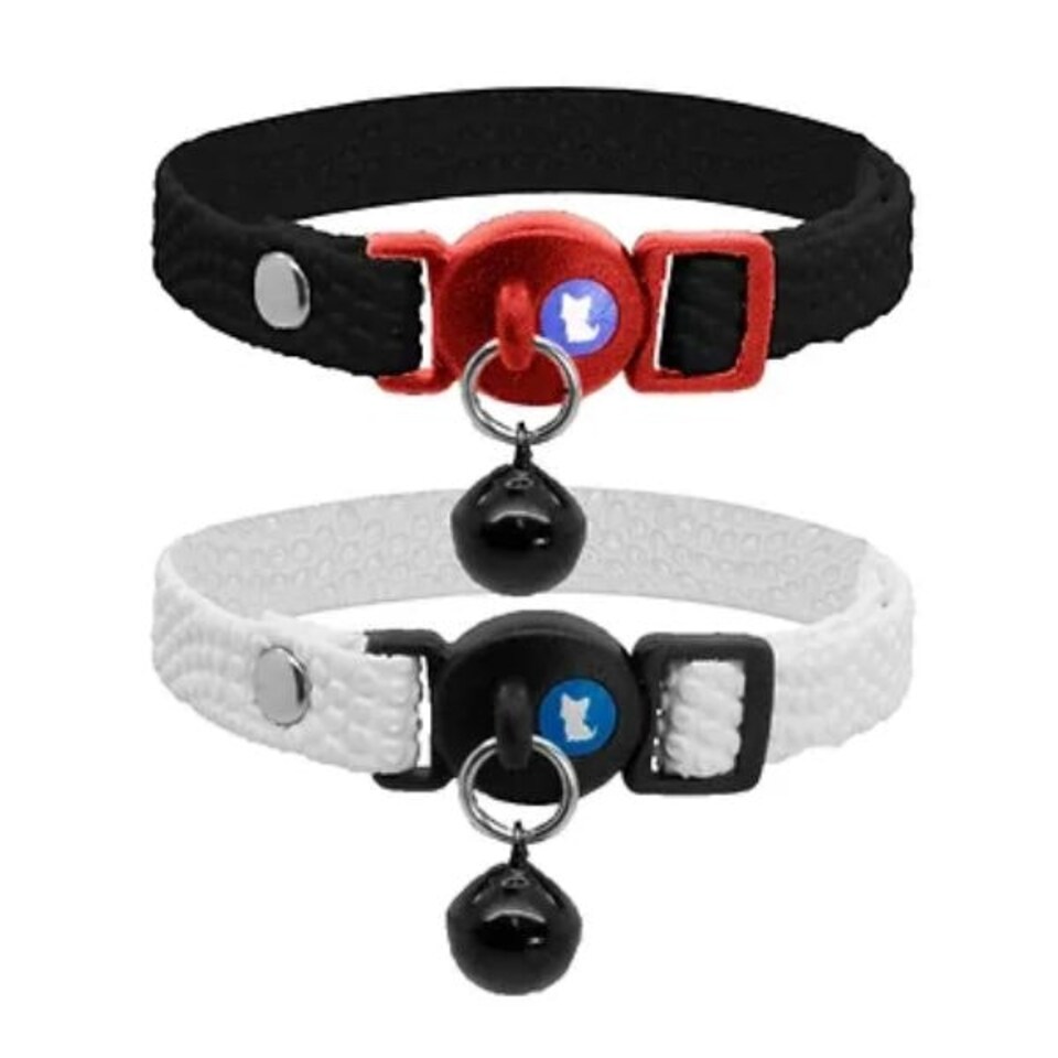 Cat Circus Monochrome PU Safety Cat Collar N/A | S