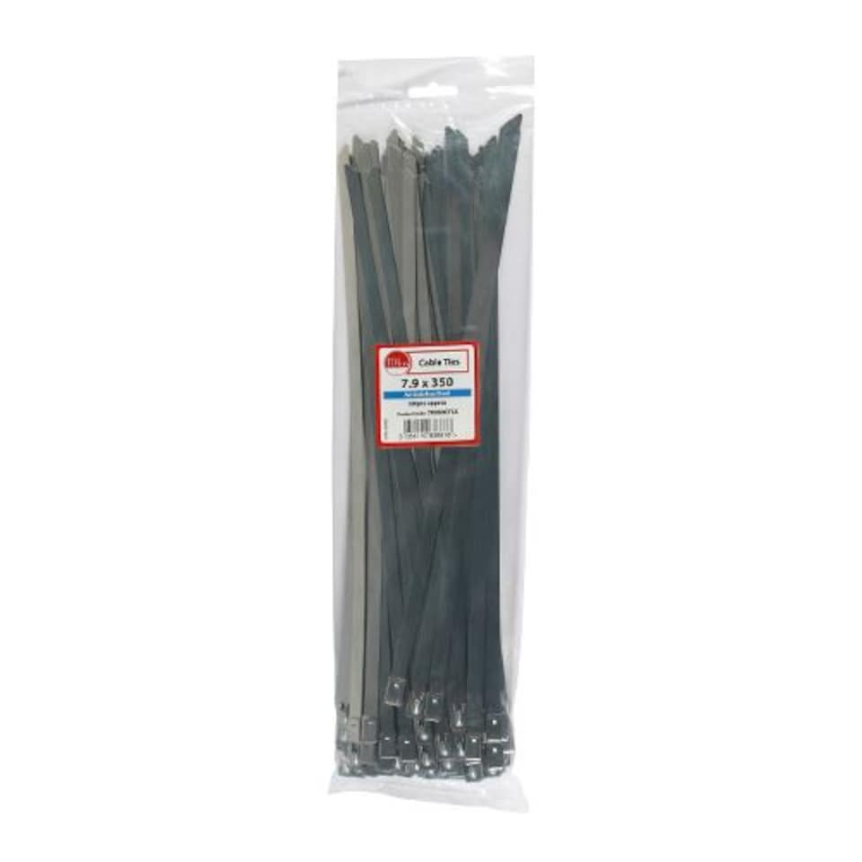 image 1 of Timco - Cable Ties - Stainless Steel (Size 7.9 x 350 - 100 Pieces)