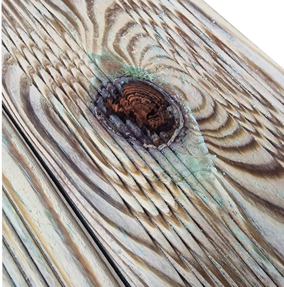 image 1 of Snowdon Timber Treated Decking Board 20 Pack (L) 2.4m (W) 120mm (T) 28mm | Brown | Natural