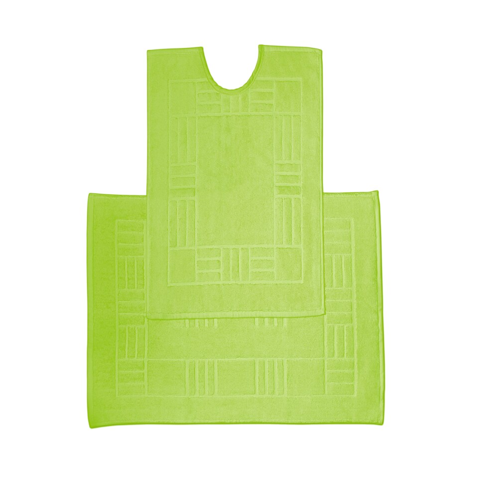 Chatsworth Pure Cotton Bath Mats Super Soft and absorbent (85x50 cm) | Green | Lime | 80x50 cm | 1