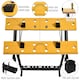 image 5 of DURHAND 4-in-1 Work Bench Adjustable Saw Horse Clamp Table Foldable Black