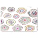 image 2 of Hand painted multicolor watercolor  geometrical pattern (Placemat)