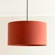 image 1 of ValueLights Reni Large Rust Lamp Shade & Bulb Orange