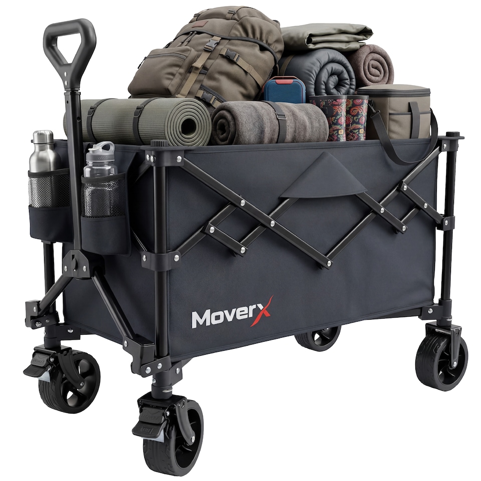 image 1 of MoverX 120L/100kg Compact Folding Camping Trolley / Festival Wagon