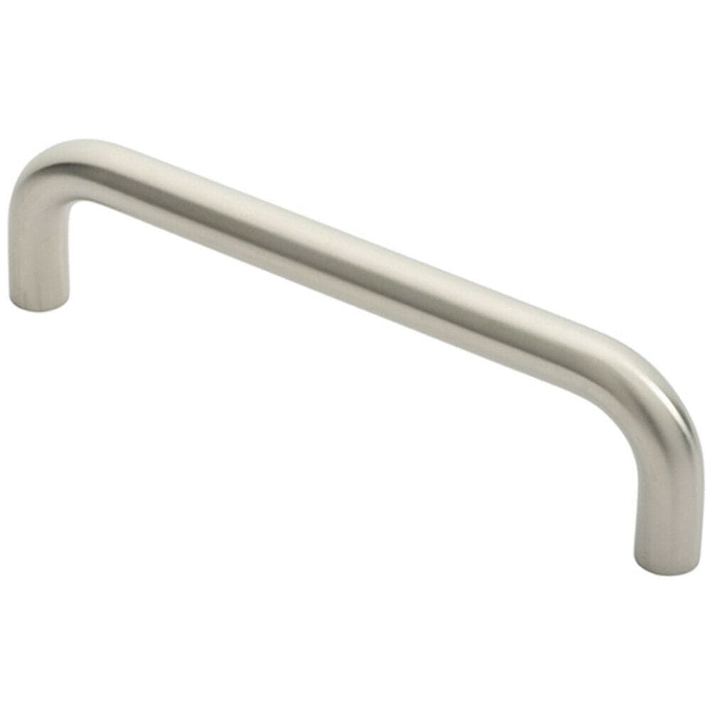 Loops Round D Bar Pull Handle 244 x 19mm 225mm Fixing Centres Satin Stainless Steel in Metallics