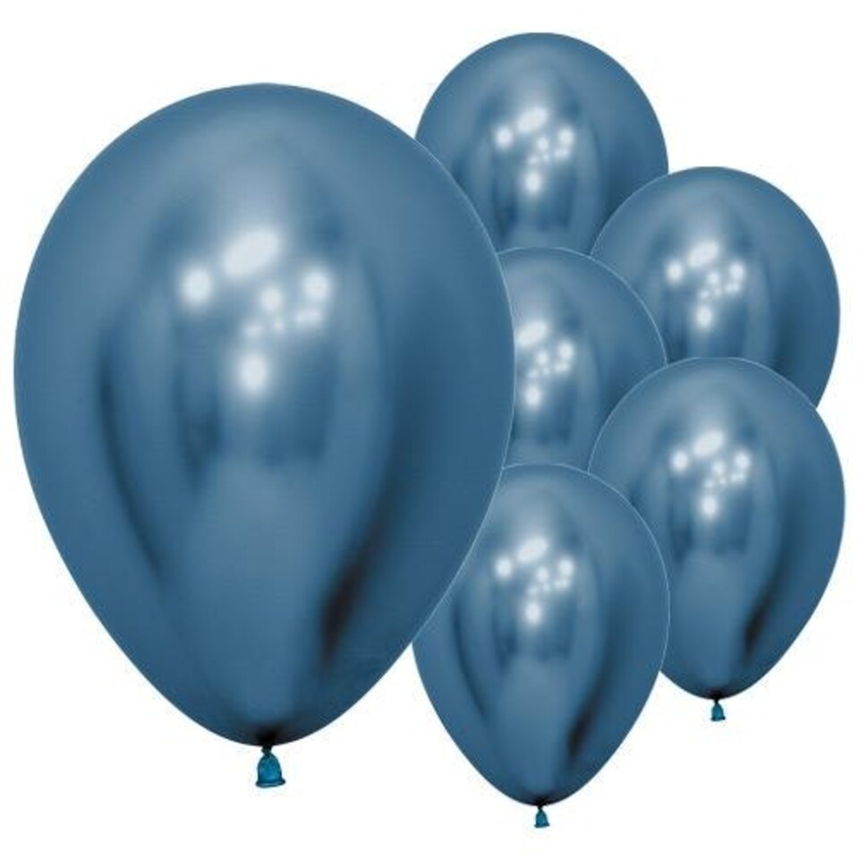 image 1 of Reflex Blue Sempertex Biodegradable Latex Balloons 30cm / 12 in - Pack of 50 Blue