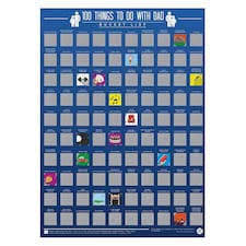 Gift Republic 100 Things To Do With Dad Bucket List Scratch Poster