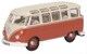 image 3 of Oxford Diecast VW T1 Samba Bus Sealing Wax Red/Beige Grey
