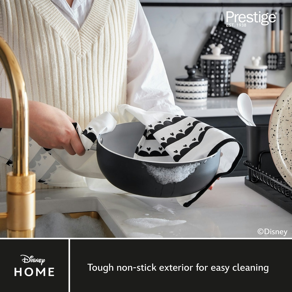image 1 of Prestige Disney Monochrome Mickey Mouse Cookware Set - 5 Pieces