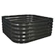 image 1 of Corrugated Metal Raised Bed Garden Vegetable Planter in Dark Grey