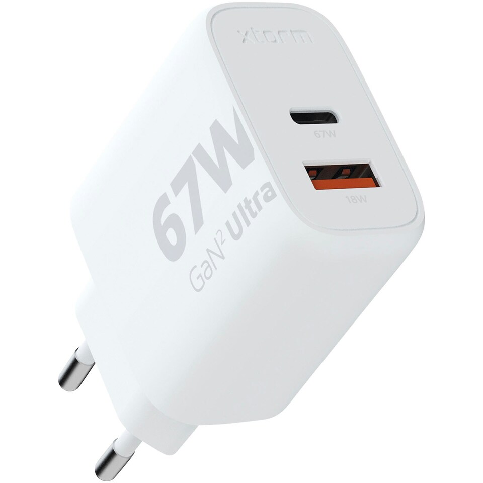 image 1 of Xtorm GaN2 Ultra XEC067 USB Charger (EU Plug) - White - One Size