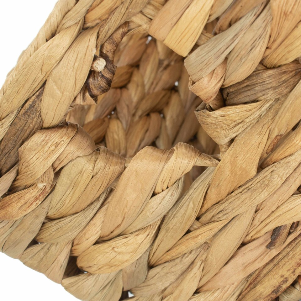 image 1 of Large Shallow Water Hyacinth Storage Basket | Brown | Brown