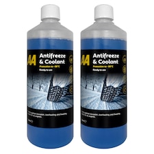 AA Antifreeze & Coolant 2 x 1L - Effective to -36°C, Ready to use