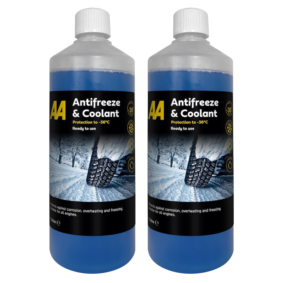 AA Antifreeze & Coolant 2 x 1L - Effective to -36°C, Ready to use