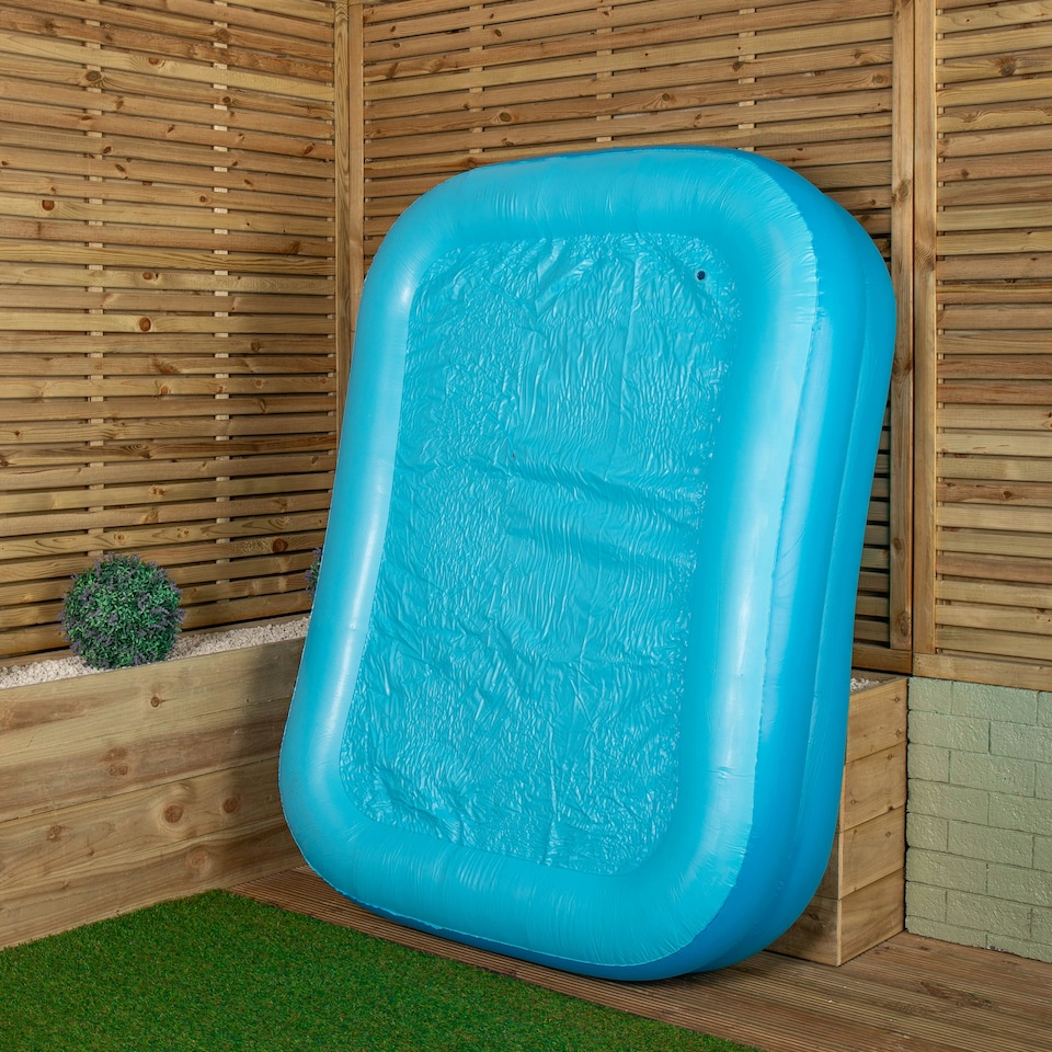 image 1 of 2m x 1.5m Jumbo Rectangular Inflatable Family Paddling Pool