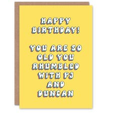 Rhumble Pj Duncan Old Age Joke Woman Her Birthday Card