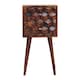 image 2 of Mini Chestnut Cube 2 Drawer Bedside
