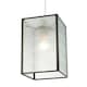 image 2 of Vintage Traditional Bronze Pendant Shade with Clear Moroccan Glass Clear
