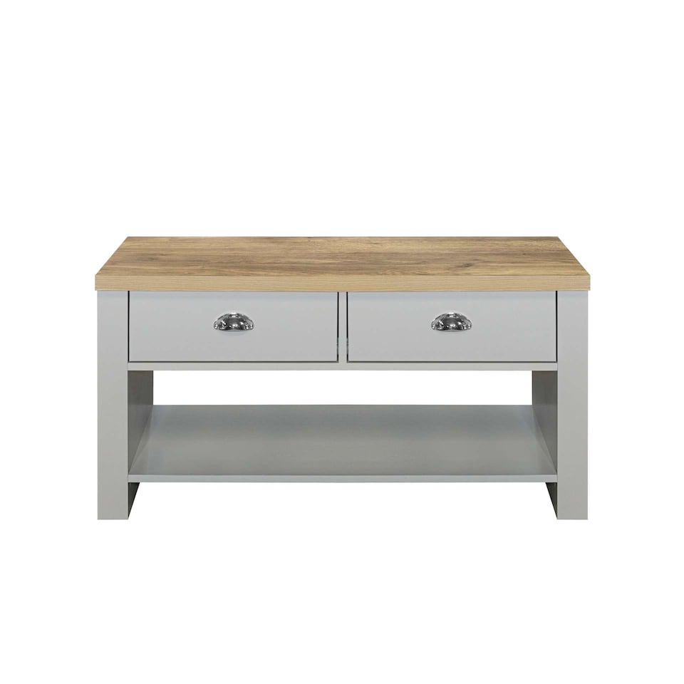 image 1 of Highgate 2 Drawer Coffee Table Grey