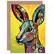 image 1 of Collage Folk Pattern Kangaroo Him Her Birthday Card