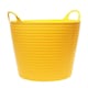 image 2 of 2 x 40 Litre Strong Robust Yellow Coloured Flexible Tubs For Multi Purpose Storage Use