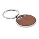 image 2 of MidOcean Lircle Round Keyring - Brown - One Size