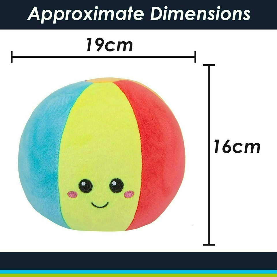 image 1 of Beach Ball Soft Toy Cute Plushie Huggable Cuddly Stuffed Toy 16cm Multi