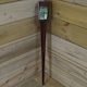 image 2 of 75mm x 75mm (3"x 3") Metal Garden Fence Post Holder & Spike