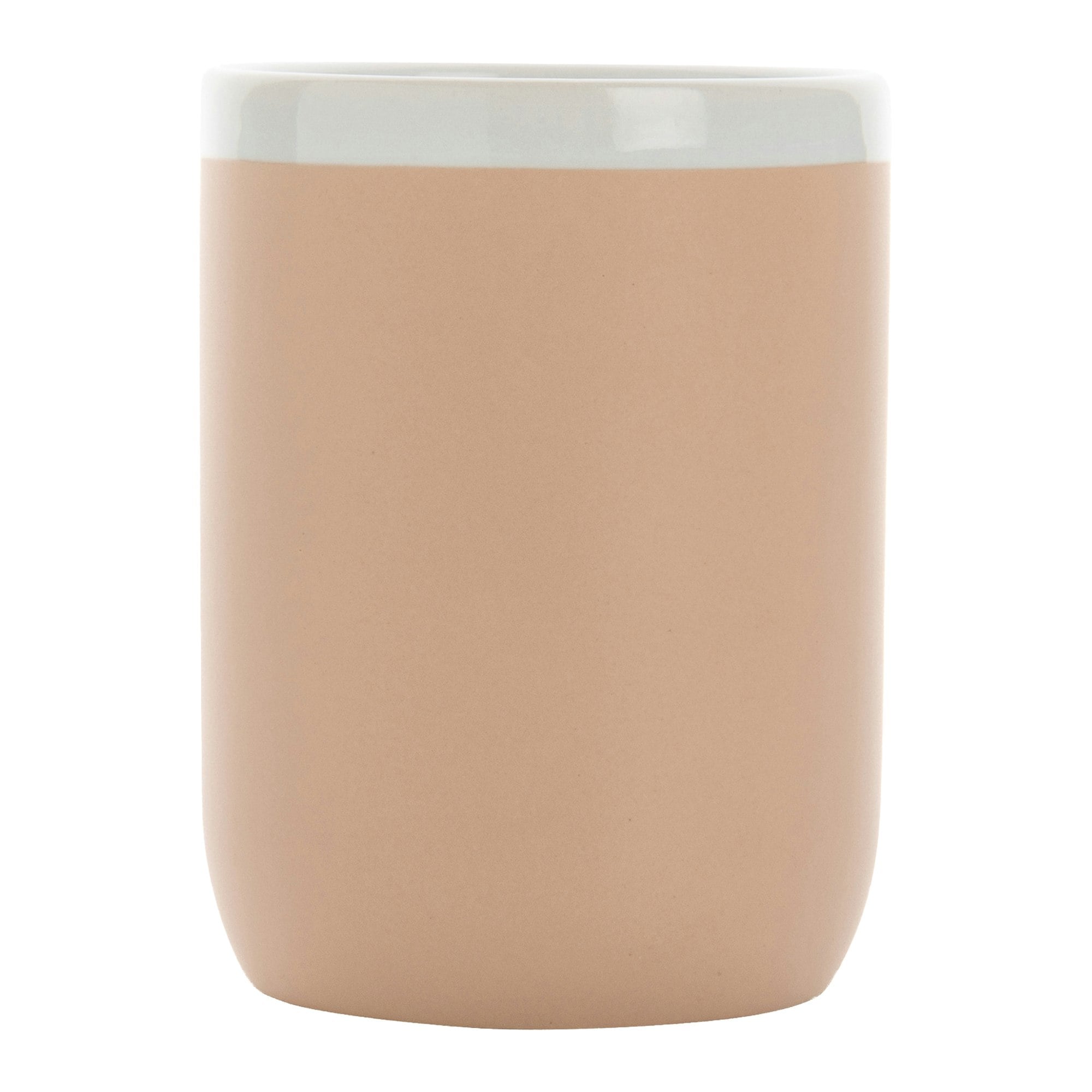 XD Collection Contrast Rim Ceramic 300ml Mug - Brown/White - One Size