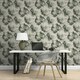 image 2 of Muriva Elysian Floral Wallpaper - Green/Gold - 10m x 0.5m Green