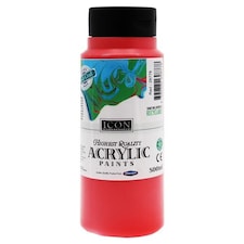 Red Acrylic Paint 500ml by Icon Art