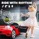 image 7 of AIYAPLAY RUF GT Licensed Electric Car for Kids, 12V Kids Ride on Car with Suspension System, Remote Control, Music, Horn, USB, Slow Start and Safety Belt for 3-5 Years Old Boys and Girls | Red