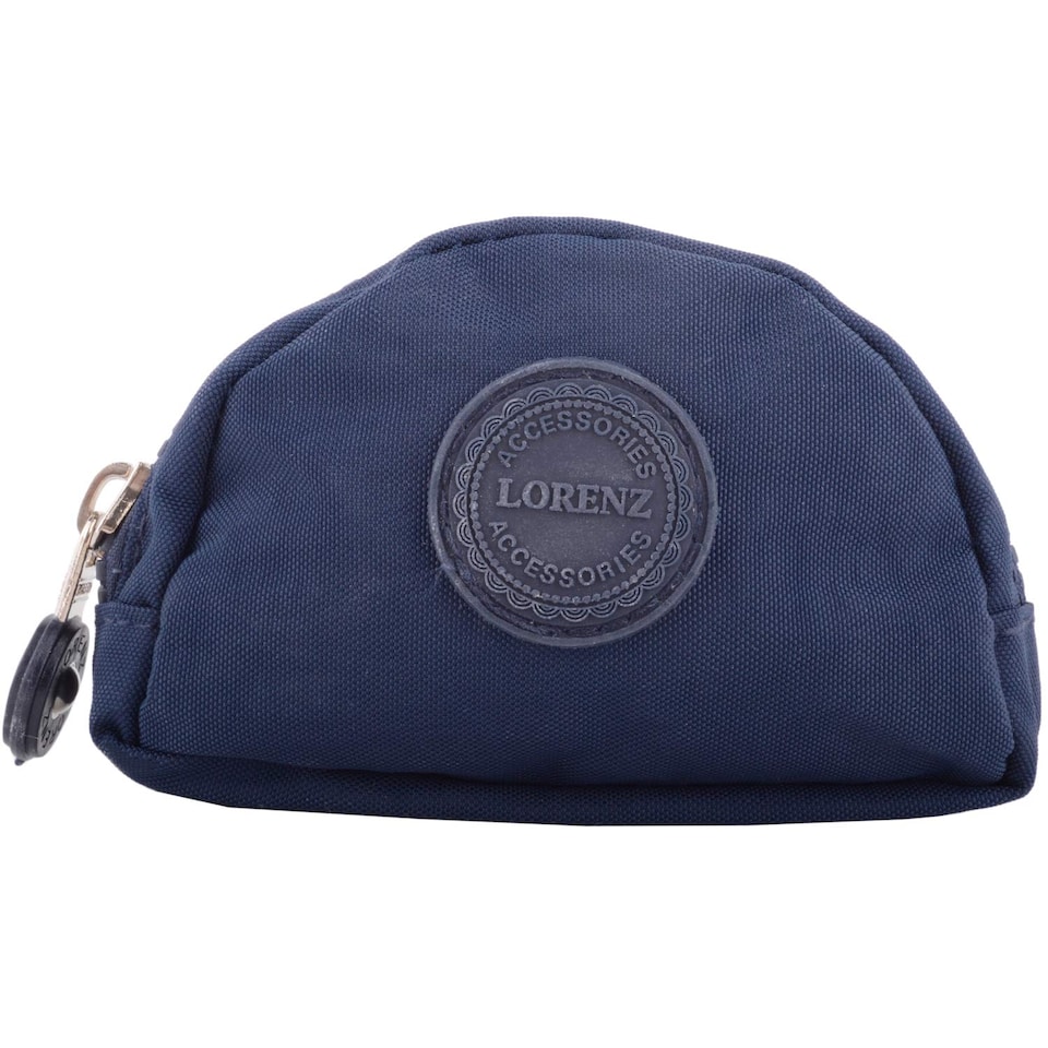 image 1 of Lorenz Womens Handy Zip Round Coin / Money Purse / Holder with Inner Clip | Blue | Navy
