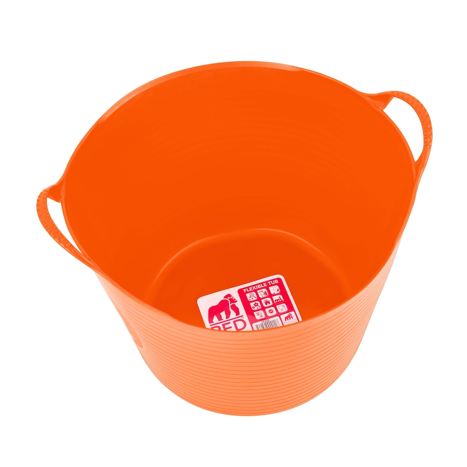 image 1 of Red Gorilla - Gorilla Tub 38L - Flexible Multi-Use Bucket | Orange