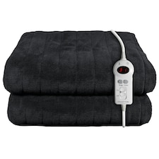 Russell Hobbs RHHT1004BLA Electric Blanket Black Heated Throw Microfleece Black