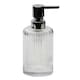 image 2 of Showerdrape Regent Ribbed Glass Chrome 5 Piece Bathroom Accessory Set