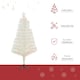 image 3 of HOMCOM 4FT Prelit Artificial Christmas Tree Fiber Optic Xmas Decoration, White