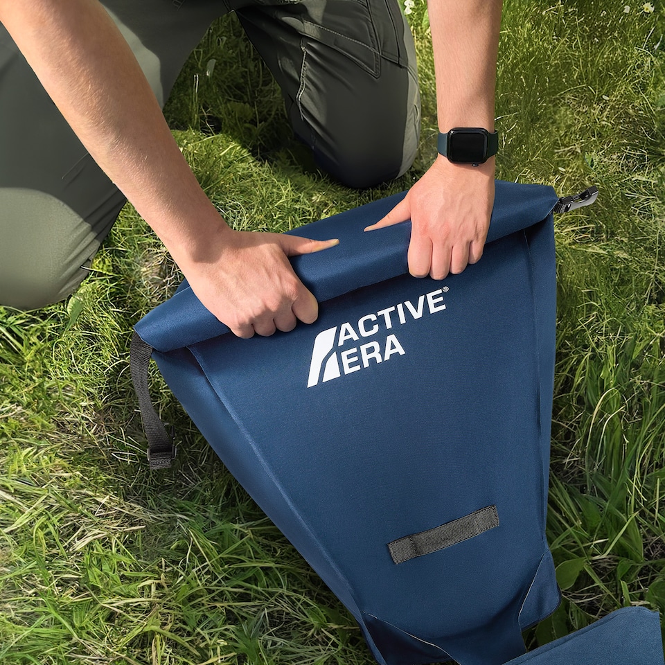 image 1 of Active Era Double Size Camping Air Bed - Navy White