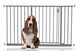 image 1 of Bettacare Extra Wide Hallway Dog Gate, 122cm - 128cm, Grey, Pressure Fit Pet Gate, Puppy Safety Barrier | Grey