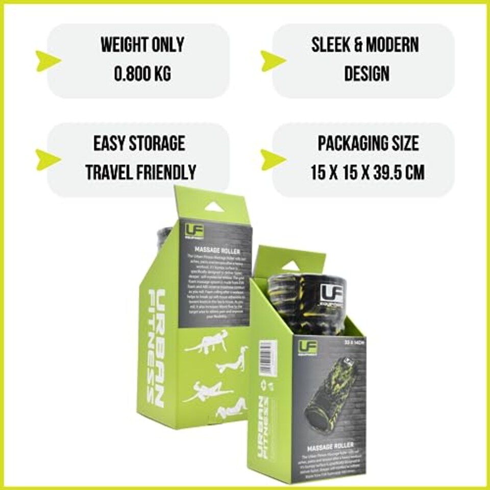 image 1 of Urban Fitness Massage Roller 33 X 14cm