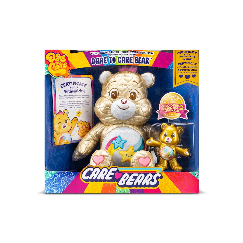 image 1 of Limited Edition 35cm Dare To Care Quilted Care Bear