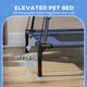 image 7 of PawHut 76cm Elevated Dog Bed Cooling Raised Pet Cot UV Protection Canopy Blue