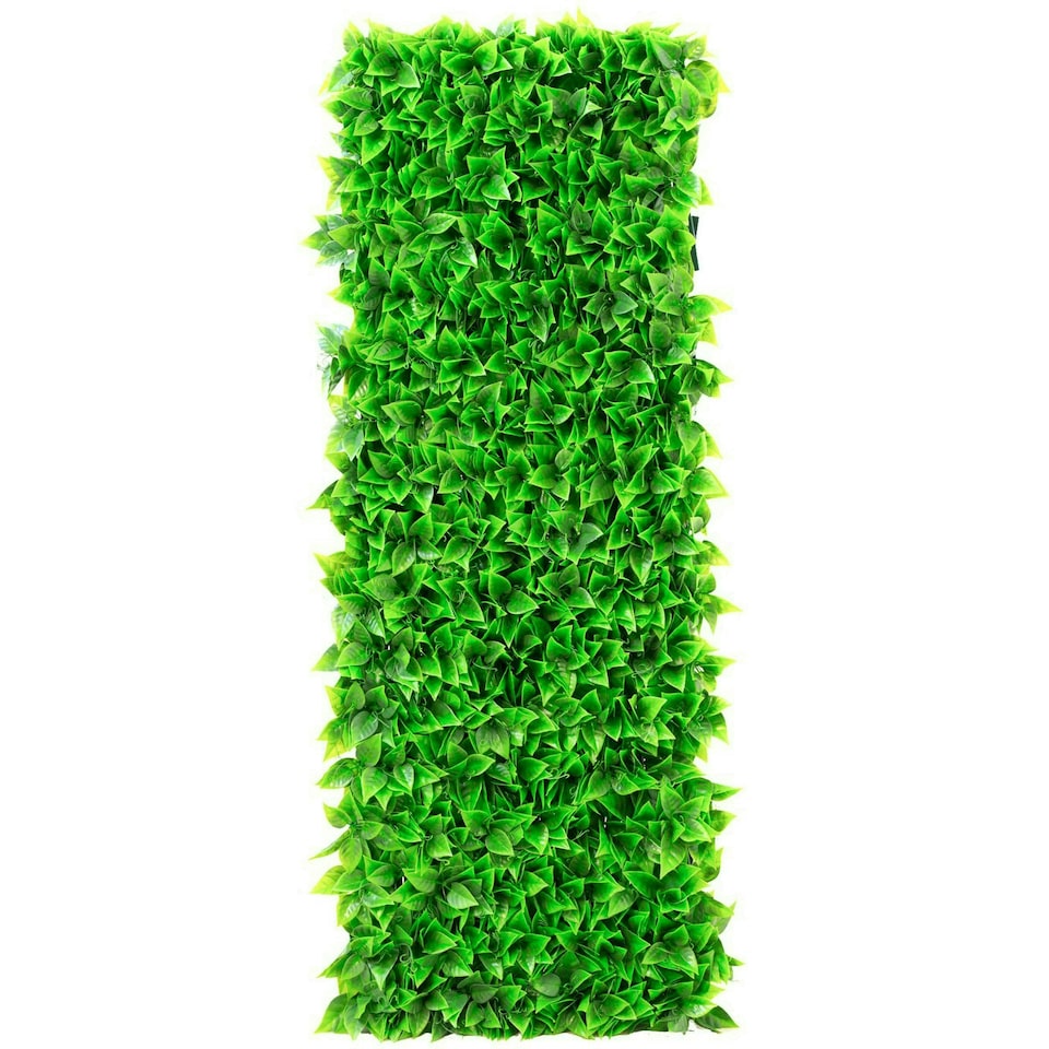 image 1 of Primrose Extendable Artificial Flower Outdoor Screening Trellis Green 1m x 2m