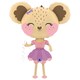 image 1 of Mouse Ballerina Walking Pet Foil Helium Balloon 91cm / 36 in
