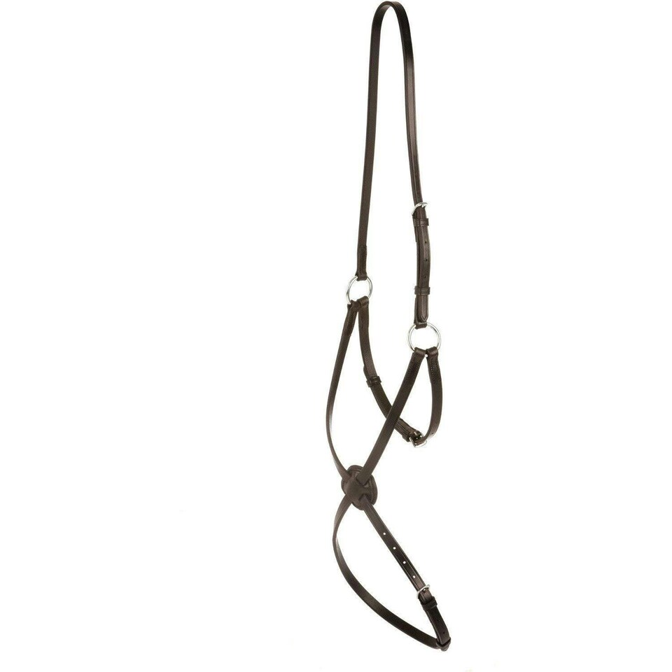 Collegiate Grackle Leather Noseband IV - Brown - Full