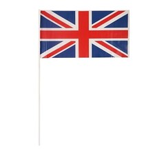 Union Jack Plastic Hand Flag on Stick 29cm - Pack of 100