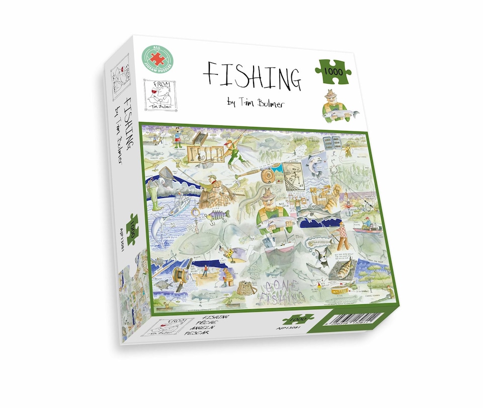image 1 of Fishing - Tim Bulmer 1000 Piece Jigsaw Puzzle