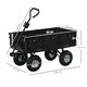 image 5 of Outsunny Garden Cart with Removable Liner, Quick-Release Sides