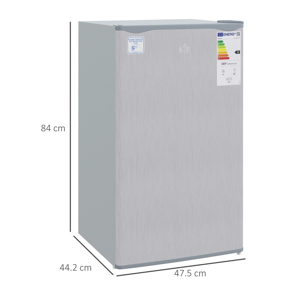 image 1 of HOMCOM 91L Freestanding Under Counter Fridge Black